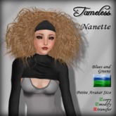 Tameless Hair Nanette (petite) - Blues and Greens