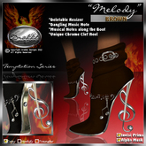!Drakke! "Melody" Ankle Boots (Brown) ~ (works with All Viewers, Includes Alpha Masks & Invisi Prims)