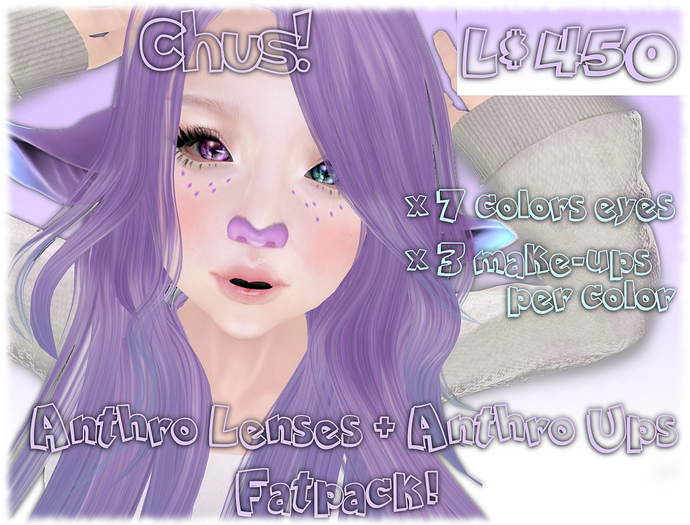 Chus! Anthro Lenses + Anthro Ups ~ FATPACK (WEAR TO UNPACK)