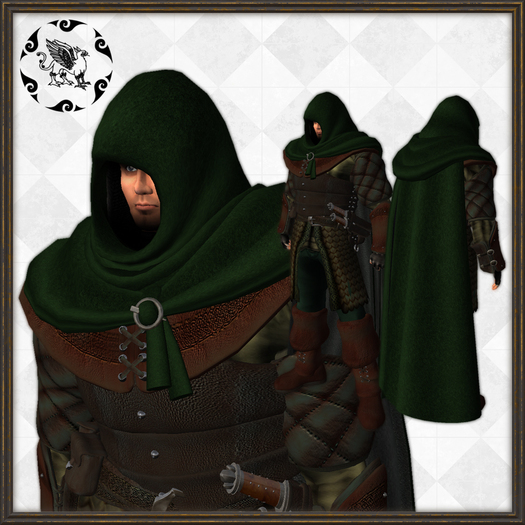 Gryphon Lair- Ranger- Animated Cloak Cuirass & Rerebraces