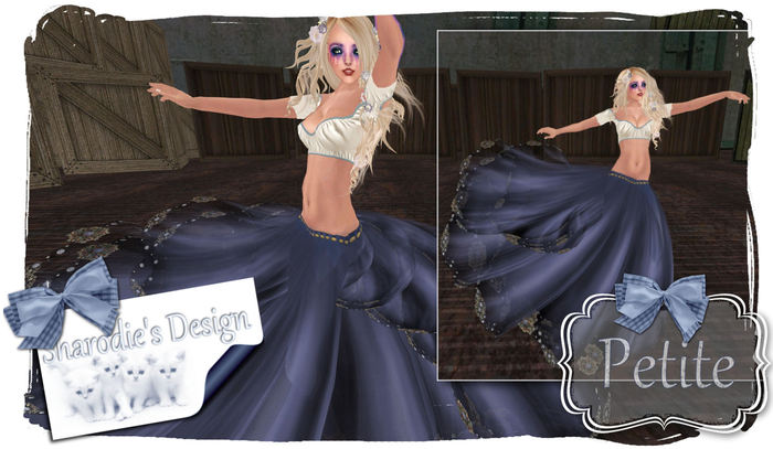 ~*~Shar's Petites~*~Gypsy coin dress blue