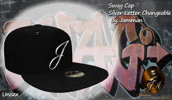 Swag Cap With Letter Change Silver