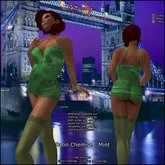 Rhapsody Satin Chemise - Mint
