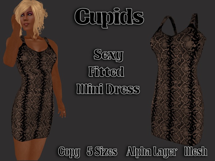 Mesh Snake Skin Dress