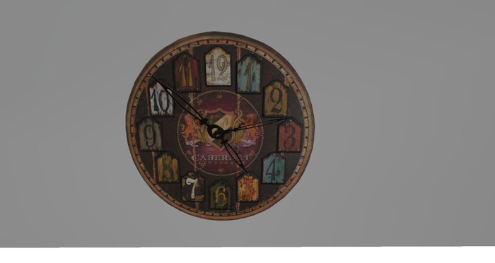 Wall Clock Via Menu adjusting