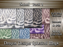 Twisted Sand - Full Perm Seamless Spherical Texture Maps, Pack of 10 for Spheres, Marbles,  Balls or Orbs