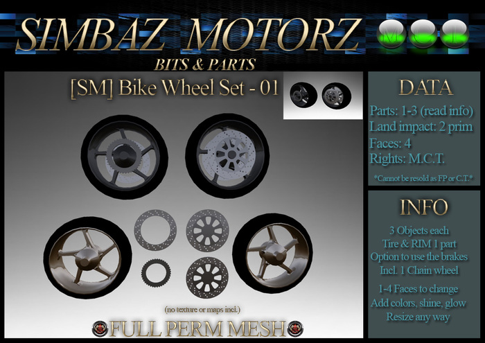 [SM] Bike Wheel set 01