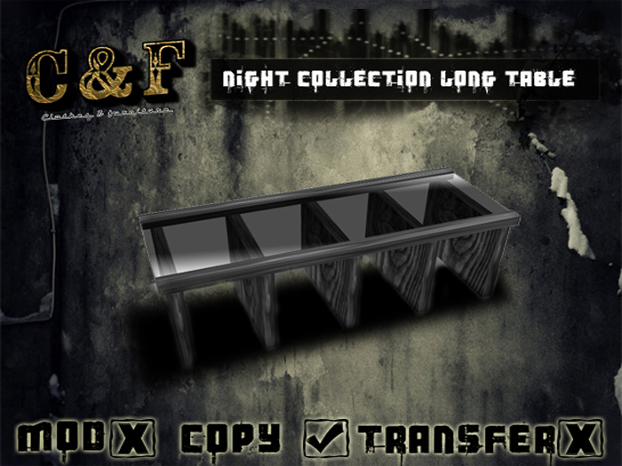 NIGHT COLLECTION LONG TABLE
