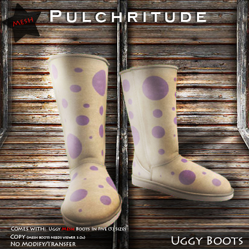 Pulchritude - Uggy Boots (Dotty Violet)