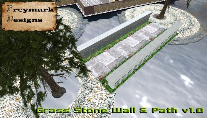 Grass Stone Wall & Path v1.0