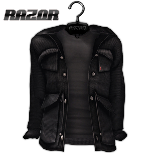 =Razorblade Jacket= Nylon Waterproof Jacket /// Black 