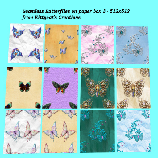Butterflys on paper box 3