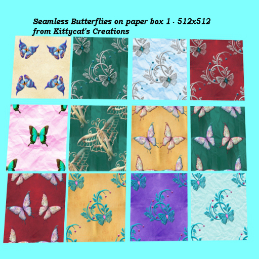 Butterflys on paper box 1