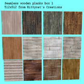 Seamless wooden planks box 1