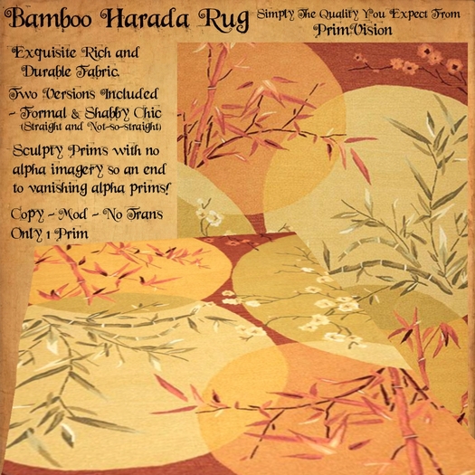 *PRIMVISION* Bamboo Harada Rug - Autumn