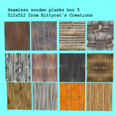 Seamless wooden planks box 5