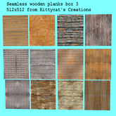 Seamless wooden planks box 3