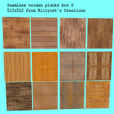 Seamless wooden planks box 6