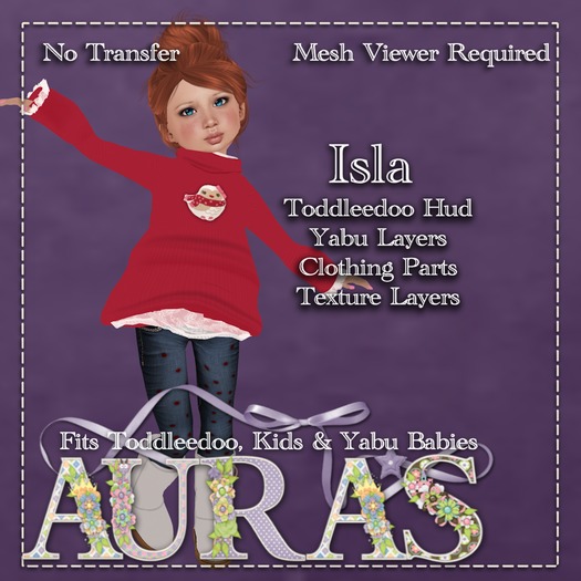 *Aura's* Isla Outfit for Kids, Tiny Tots, Yabu Babies, & Toddleedoos