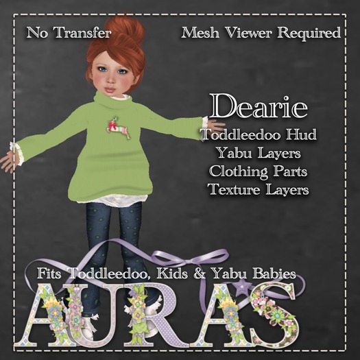 *Aura's* Dearie Outfit for Kids, Tiny Tots, Yabu Babies, & Toddleedoos