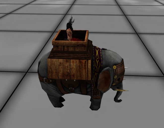 AMU - Elephant with howdah!