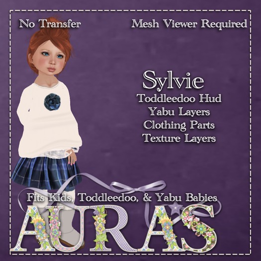 *Aura's* Sylvie Skirt Set in Blue Outfit for Kids, Tiny Tots, Yabu Babies, & Toddleedoos