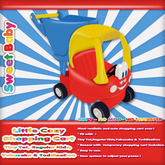Sweet Baby - Little Cozy Shopping Cart - Red