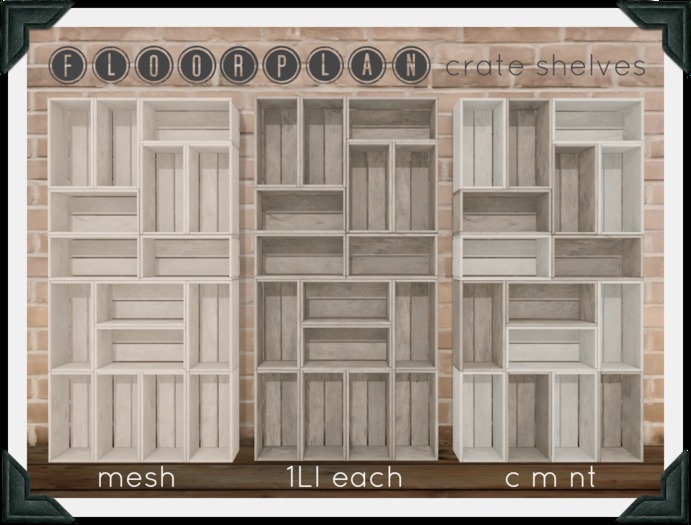 floorplan. - crate shelves [ boxed ]