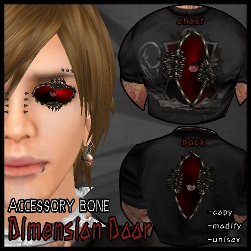 accessory bone A:B Dimension Door Goth, Punk, Voodoo, Rocker style