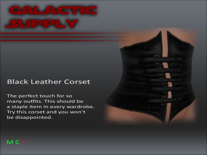 GS Black Corset