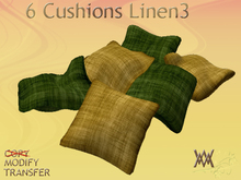6 cushions, Linen3 by Wild Motley