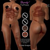 Rhapsody Coiled Dragon Tattoo