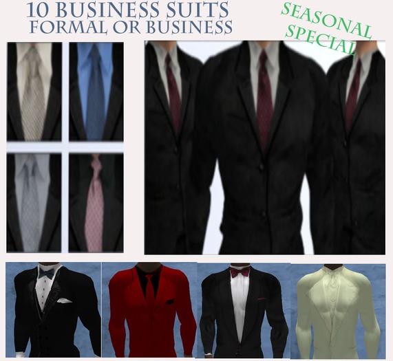 ~ 10 Business & Formal Suits Wardrobe