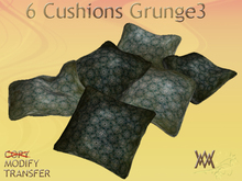 6 cushions, Grunge3 by Wild Motley