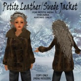 Le Petite Brown Leather/Suede Jacket