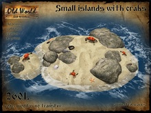 Small islands with crabs and shells - Old World - Water decorations