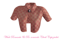 !@!PrettyMS!@! witch re-romantic check pink cape jacket