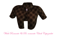 !@!PrettyMS!@! witch romantic check darkbrown cape jacket