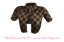 !@!PrettyMS!@! witch romantic check white cape jacket