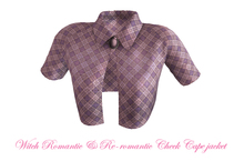 !@!PrettyMS!@! witch re-romantic check purple cape jacket
