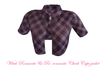 !@!PrettyMS!@! witch romantic check purple cape jacket