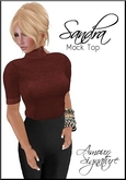 Amour Signature - Sandra MESH Top - Burnt Rose