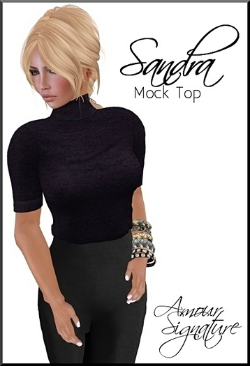 Amour Signature - Sandra MESH Top - Purple