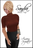 Amour Signature - Sandra MESH Top - Burnt Orange