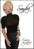 Amour Signature - Sandra MESH Top - Cafe