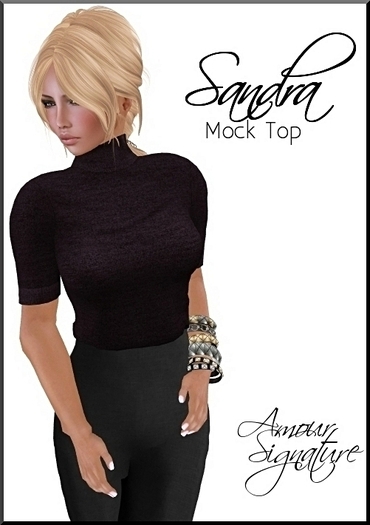 Amour Signature - Sandra MESH Top - Berry