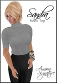 Amour Signature - Sandra MESH Top - Grey
