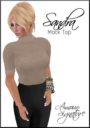 Amour Signature - Sandra MESH Top - Sand