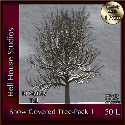 HHD Snow Covered Tree Pack 1-BOXED