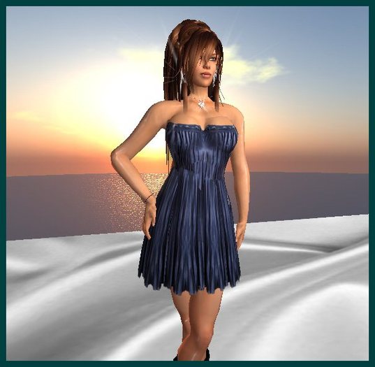 BLUE METALLIC DRESS 1
